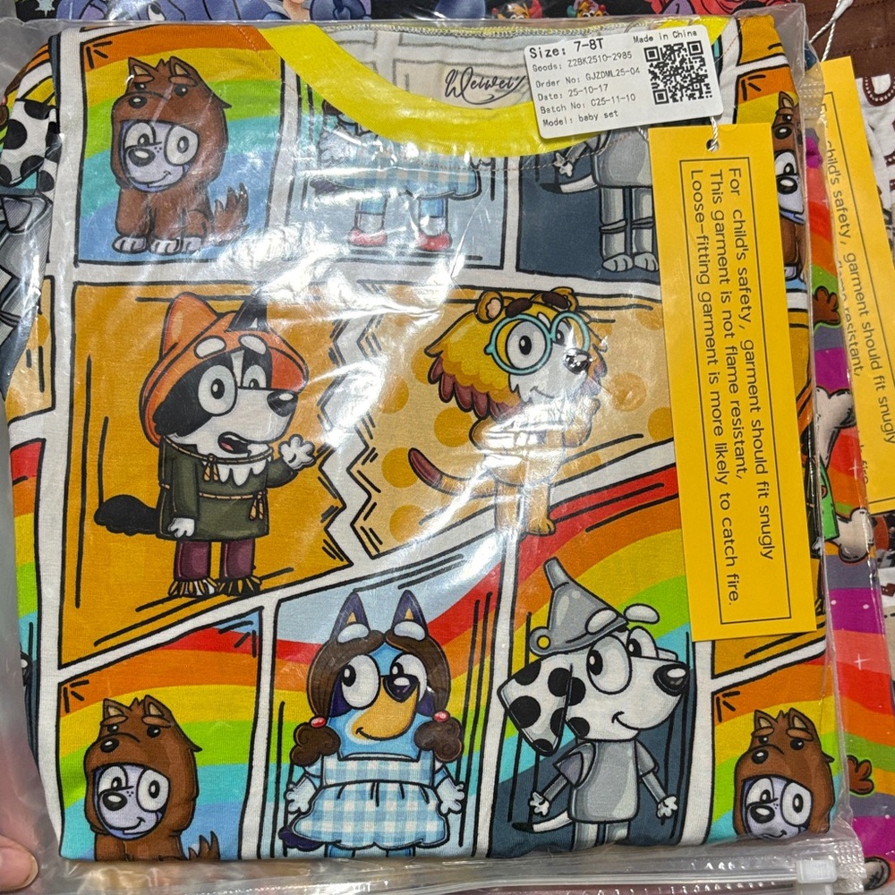 Wizard of oz bluey bamboo pjs